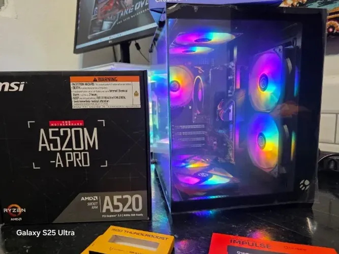 PC Gamer preparado para UPGRADEs com RGB DDR4 16GB RAM