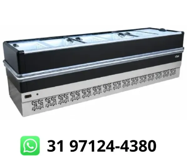 Ilha de Congelados 3M Vidro Reto Polar