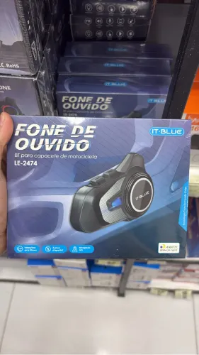 Fone de ouvido para capacete de motocicleta - Poucas unidades!!