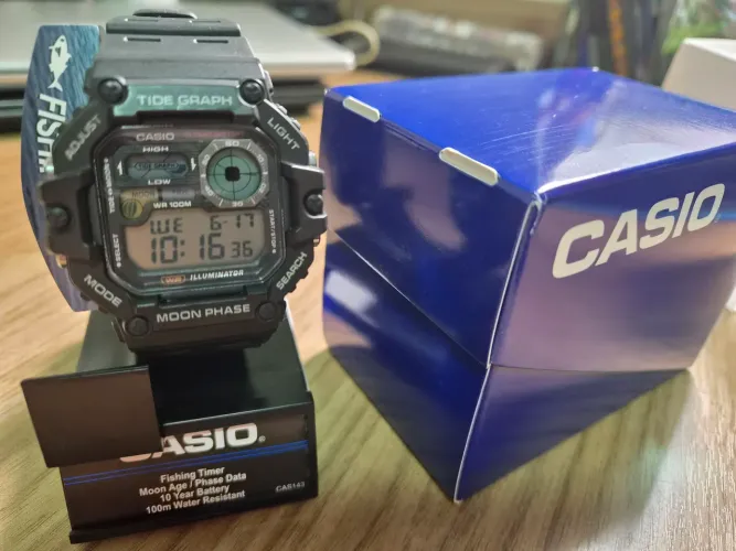 Relógio Casio Tidegraph (Maré e Fases da Lua)