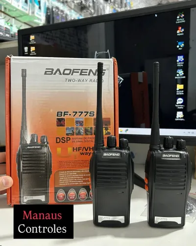 Rádio Comunicador Baofeng UHF / VHF Par - 2 Rádio - Promoção
