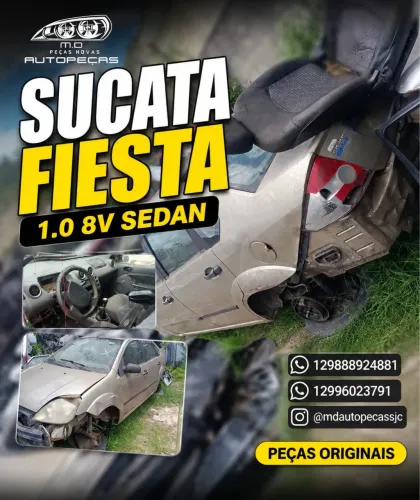 SUCATA FIESTA SEDAN 2008 1.0 8v ZETEC