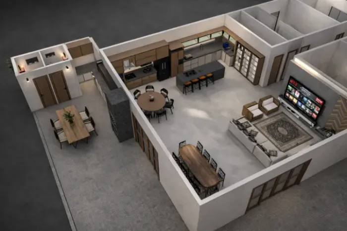 Projeto de Planta Baixa 3D | Visualize Sua Obra Antes de Construir