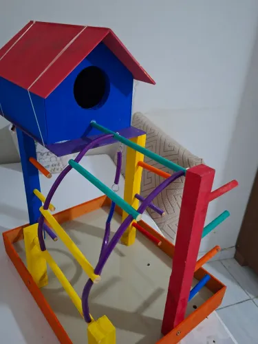 casinha de calopsita passaros