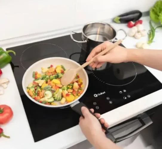 (Lacrado na Caixa) Cooktop Indução Gallant 4 Bocas Vitrocerâmico220V Painel Touch Screen