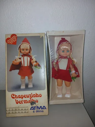 Boneca vintage chapeuzinho vermelho