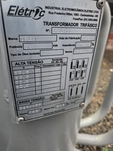 Transformador 75KVA - 127/220V - 15KV 