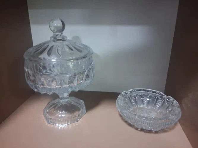 CONJUNTO CRISTALEIRA E CINZEIRO