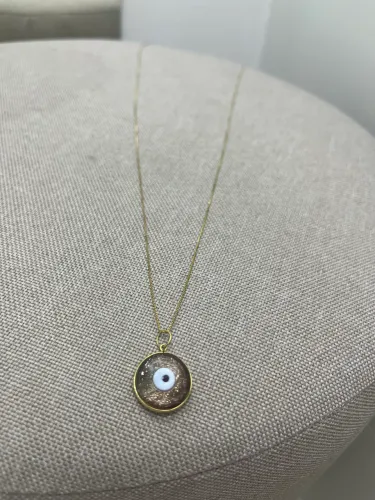 colar olho grego em ouro 18k the zion