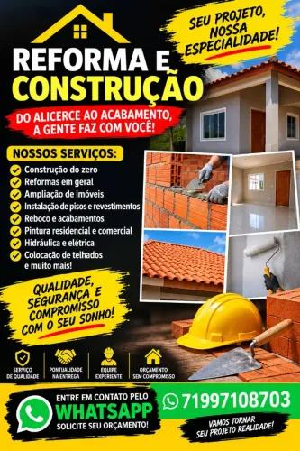 Reforma e construção 
