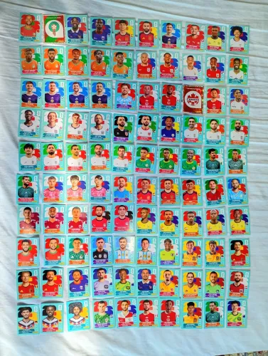Kit 100 figurinhas Copa do Mundo 2026 - Sem repetição