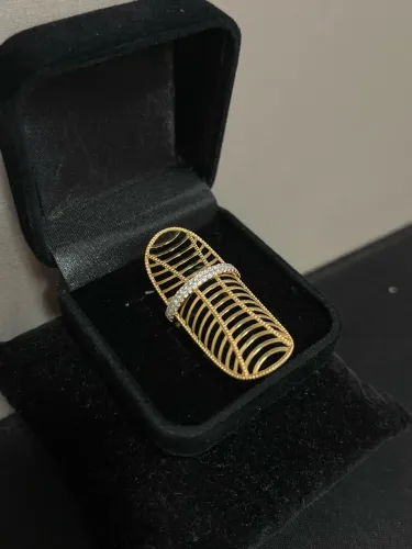 Anel Vazado de ouro 4.17g 18k procedência garantia eterna