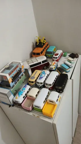Coleção de kombi miniatura