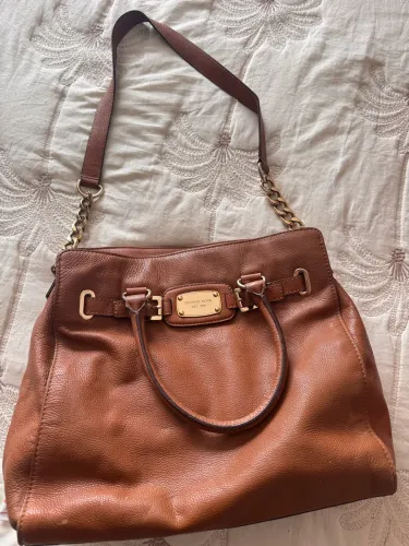 Bolsa couro Michael kors