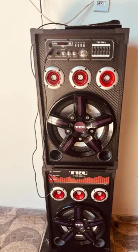 PAR CAIXA DE SOM TRC-388 de 500W RMS