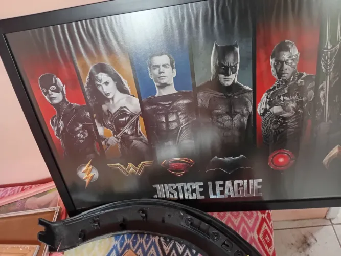 Um quadro de super herói