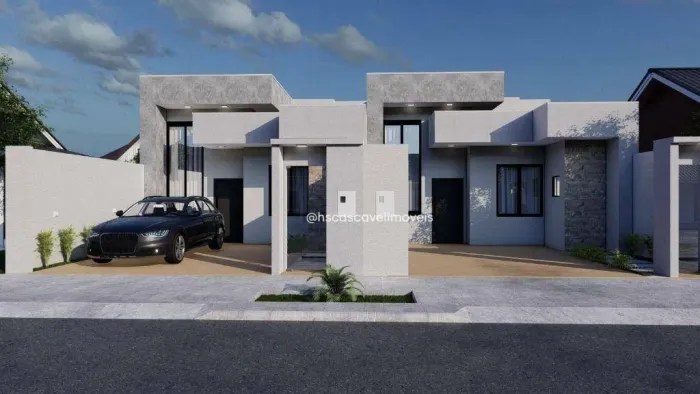 Casa com 1 Suíte + 2 Quartos à venda, 90 m² por R$ 600.000 - Tropical 4 - Cascavel/PR