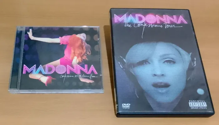 Cd + Dvd Madonna - Confessions on a dance floor/Ed. Americana/Com card/Raridade/Ótimo