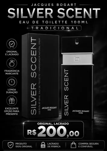 Perfume Masculino - Silver Jacques Bogart