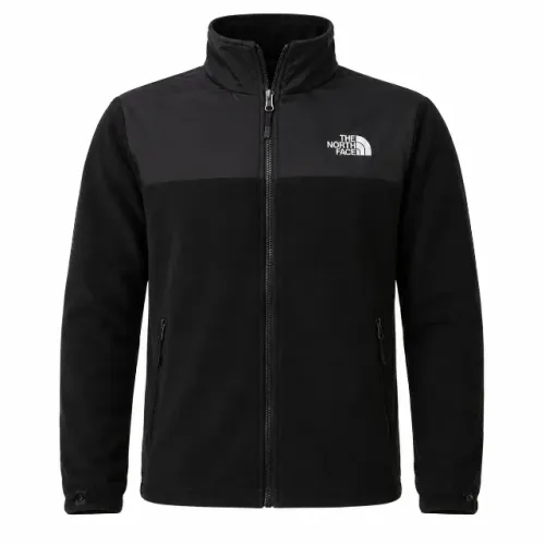 Jaqueta Fleece The North Face Masculina Preta Com Zíper