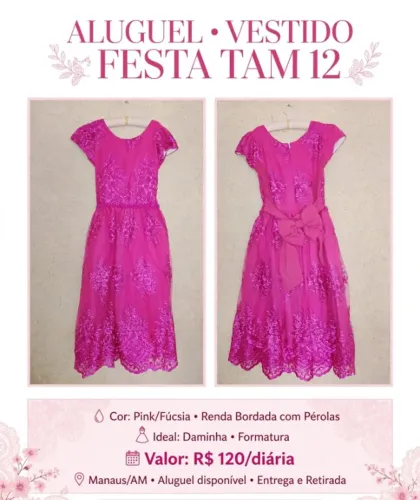 Vestido para aluguel