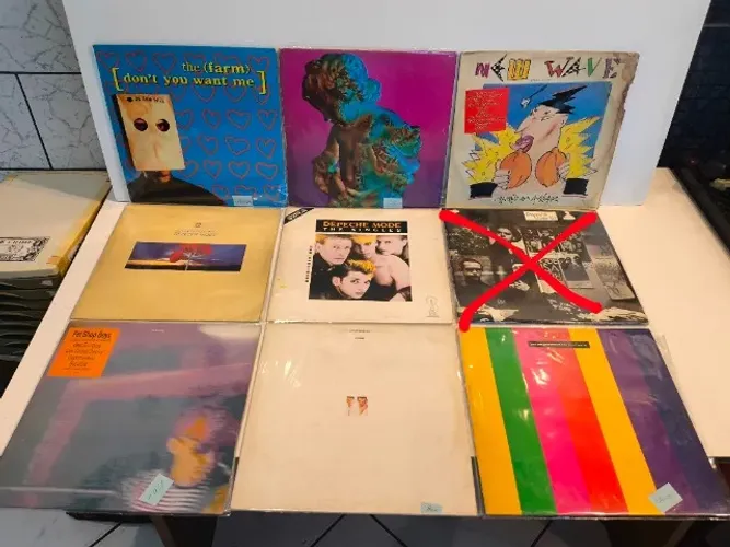  6 Discos de Vinil (LPs) - Clássicos do Synthpop, New Wave e Rock Alternativo