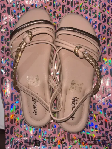Sandália Mississipi Comfort papete feminina tamanho 36