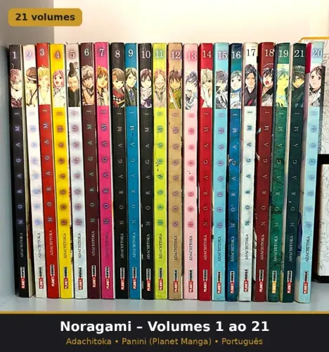 Mangá Noragami Volumes 1 ao 21 - Panini (Lote)