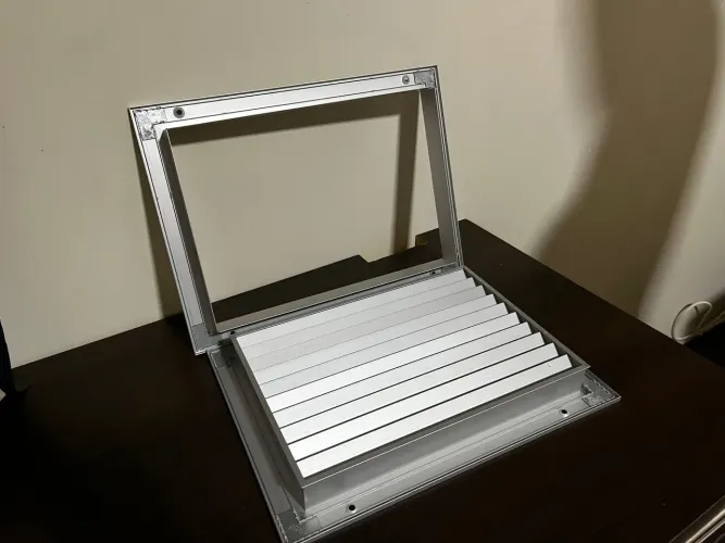 Grelha de alumínio para porta 37x27 