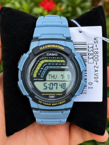 Relógio Casio WS-18002AVDF Novo 45mm