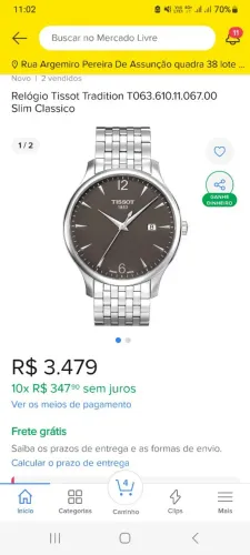 Vendo Relógio suíço TISSOT