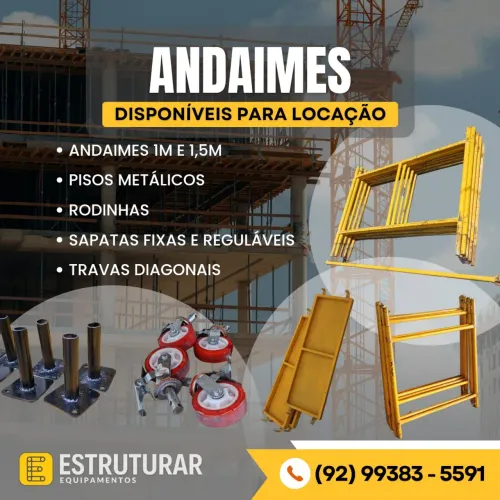 Andaimes para Locação Manaus com Frete