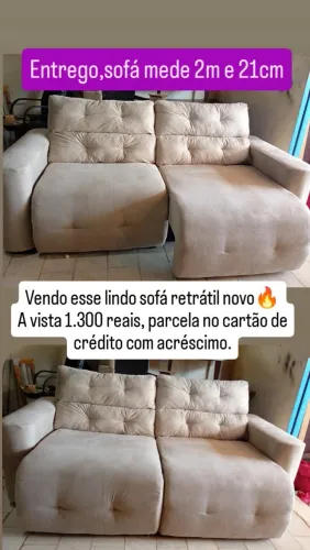 Vendo esse lindo sofá retrátil novo ?