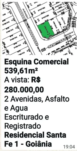 lote setor santa fé-Goiânia