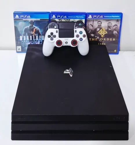 PS4 PRO 1TB com 2 Controles e 3 Jogos