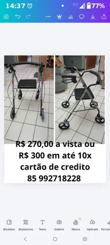 Andador com freio