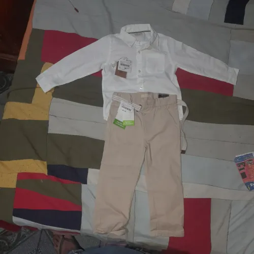 Calça e blusa manga longa da Riachuelo com etiqueta por que não serviu pro meu filho!