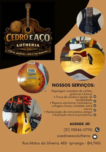 Cedro e Aço Lutheria 