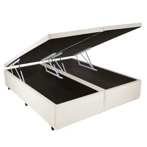 Base Cama Box Baú Bipartido Casal 43x138x188