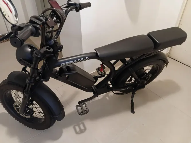 Bicicleta elétrica cavallette lítio ate 80km 750w 50km/h