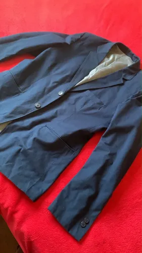 Blazer England Azul Camurça