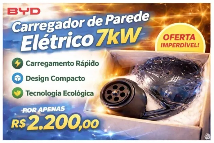 Carregador de Parede BYD Wallbox 7 kW Original - Novo, lacrado