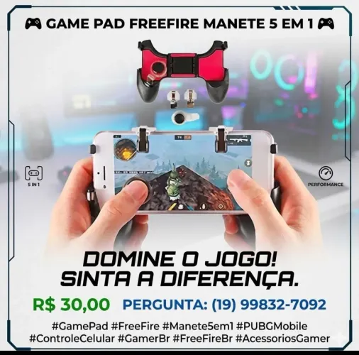 Controle gamer celular