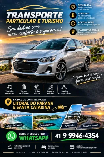 Transporte e turismo Santa Catarina litoral Paraná