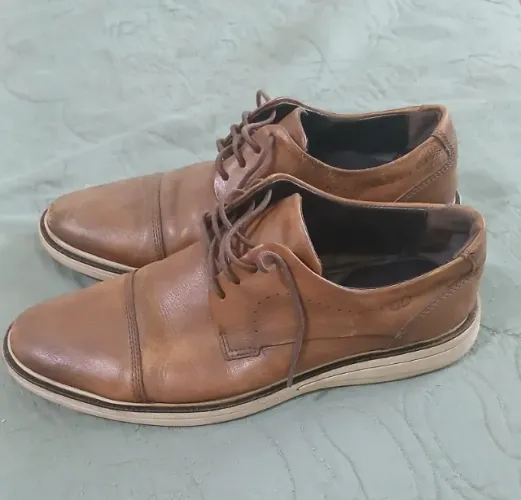 Sapato Democrata Comfort Casual Couro 42 - R$ 100,00