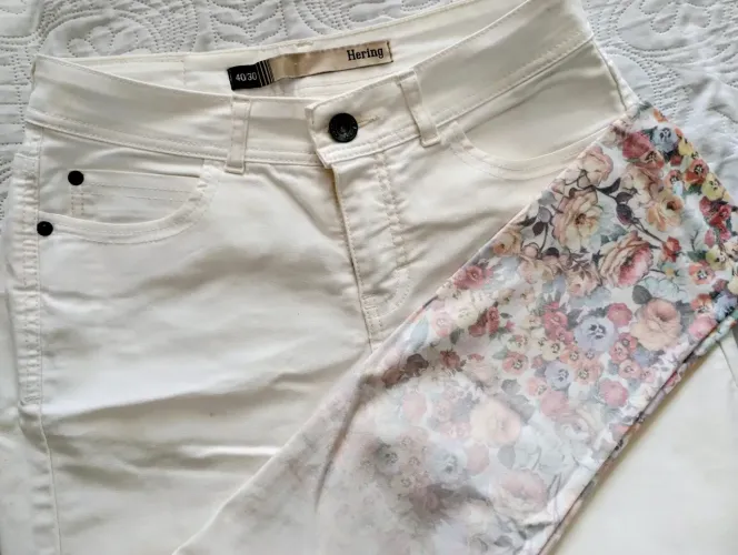 Calça Hering off white Tam 40