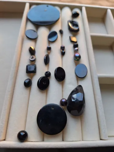 Pedras estilo onix para joias