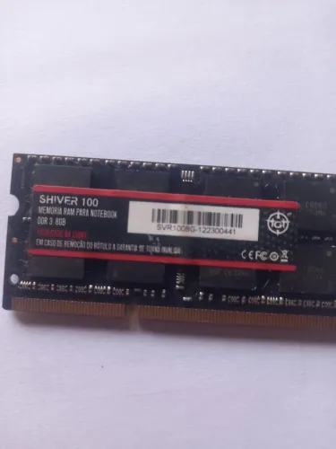 Memória  DDR3 8 GIGAS SHIVER100
