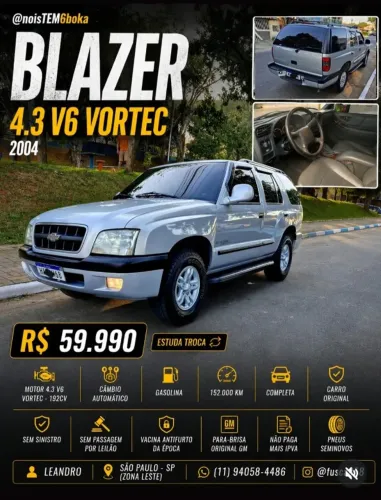 Chevrolet S10 Blazer Executive 4.3 V6 2004