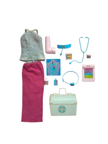 Barbie Estrela Médica Anos 80 Roupa e Acessórios